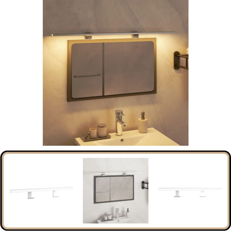 Lampe de miroir à led 13 w Blanc chaud 80 cm 3000 k - Lampe De Salle De Bain - Éclairage De Maquillage - Lampe Miroir Led - Luminaire Design - Lampes