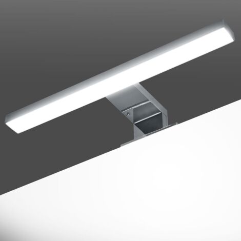 Applique murale de salle de bain Pandella LED intégrée 900lm IP44 11W blanc  froid noir