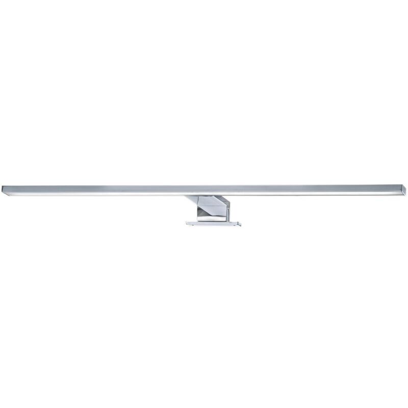 Lampe à miroir led Briloner leuchten dun, 8 w, 780 lm, IP44, chrome, métal-plastique, 60 x 10,3 x 3,6 cm