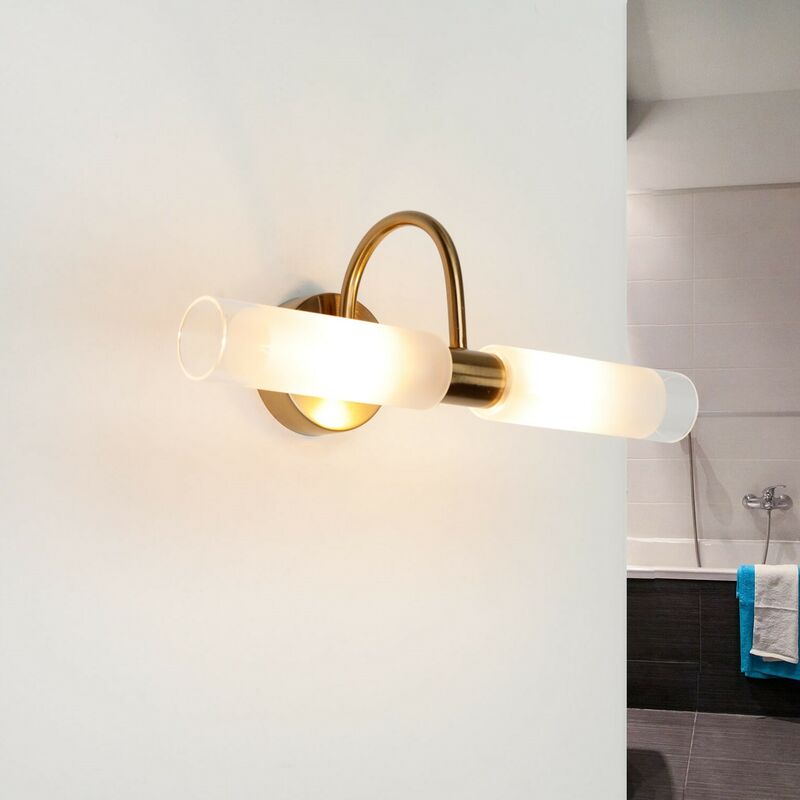 Lampe de miroir salle de bain en laiton conners