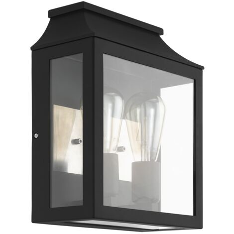 Lampe de mur extérieur lumière noire SONCINO L: 26,5 cm H: 33cm D: 12cm IP44