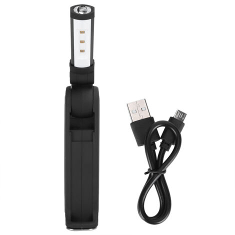 Lampe de Nettoyage UVC + LED 3W Portable, Double Source Lumineuse, Rechargeable USB pour Éclairage Domestique
