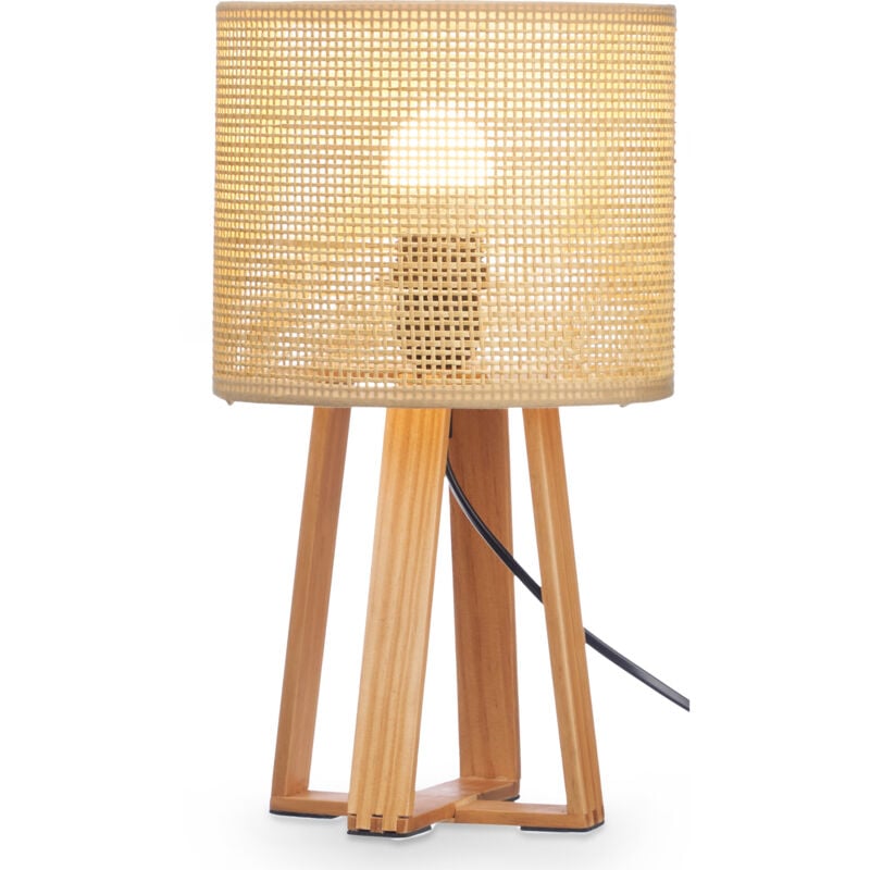 Lampe de nuit boho naturel, 36 cm