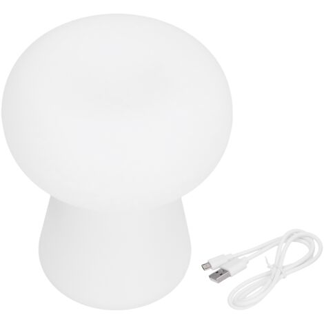 Lampe de Nuit Champignon 3W avec Détecteur, Alimentation USB, Luminaire de Bureau pour Salon Intérieur