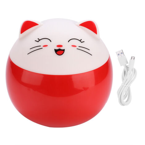 Lampe de nuit colorée Tirelire Cadeau d'anniversaire ou de fête Cadeau chat porte-bonheur Décoration de table