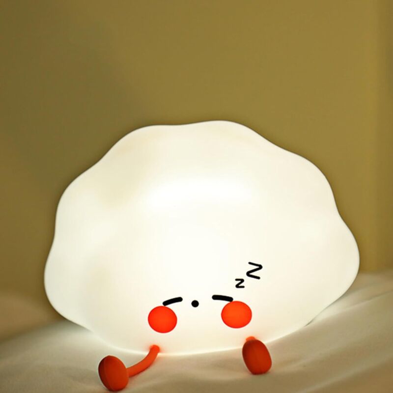 Kcvv - Lampe de Nuit en Forme de Dumpling, Lampe de Chevet en Silicone led, Lampe de Nuit pour Chambre à Coucher, Température de Couleur Réglable