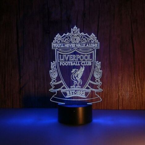 Lampe de nuit LED 3D Liverpool Football Club, lampe de nuit pour chambre d'enfant, lampe anime