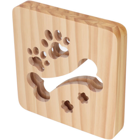 Lampe de Nuit LED 3D Patte d'Animal - Veilleuse Bois Creux pour Chambre Bébé, Décoration Lumineuse Originale