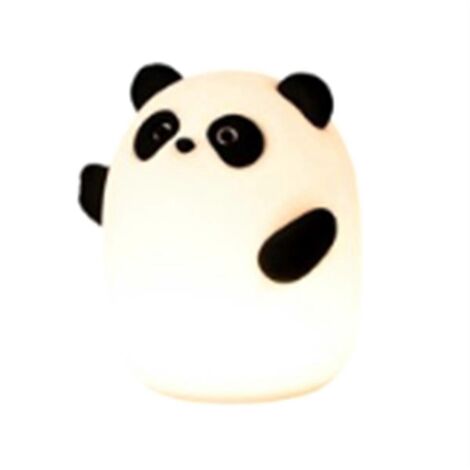 Lampe de nuit panda, lampe en silicone alimentaire à 3 niveaux pour la décoration de la chambre à coucher.