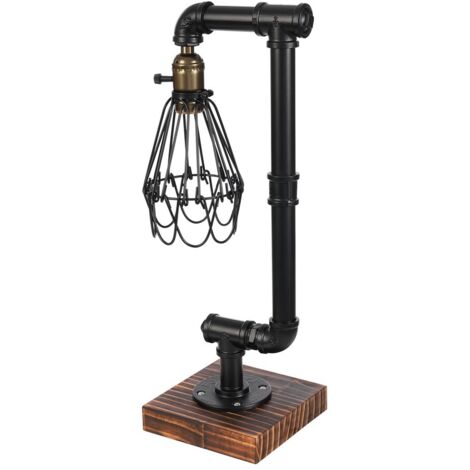 Lampe de nuit steampunk Rétro Style industriel Lampe de bureau 220V