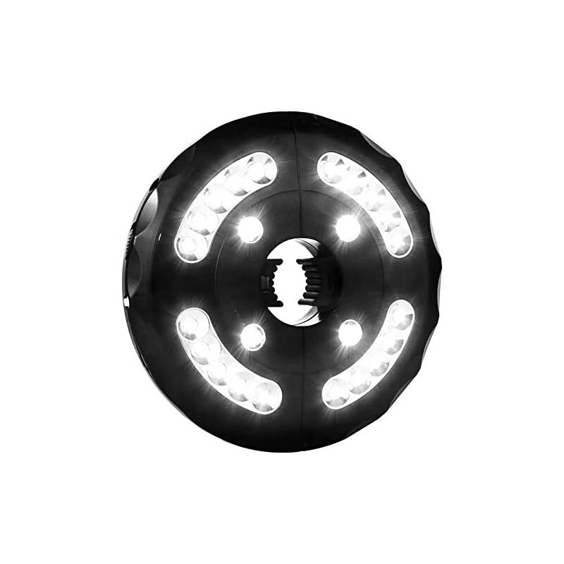 Lampe de parasol de jardin, lampe de parasol 24 led, lampe de parasol de jardin rechargeable, 3 niveaux de luminosité réglables, convient pour le