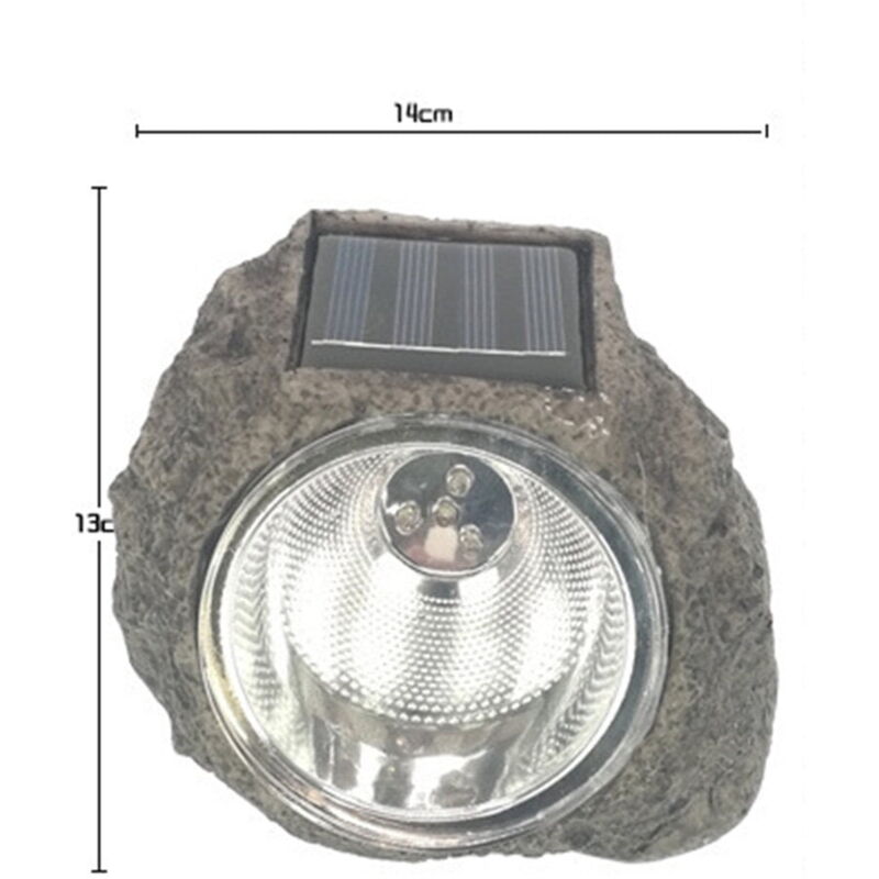 Lampe de paysage décorative à led en résine, spot lumineux en pierre, lampes de jardin, lampes de patio extérieures, projecteur