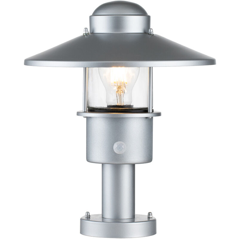 Klampenborg Borne lumineuse d'extérieur argentée, IP44 - Elstead