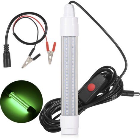 Lampe de pêche submersible à 144 LED pour détecteur de poissons sous-marins, leurre de pêche de nuit, lumière attirant les poissons