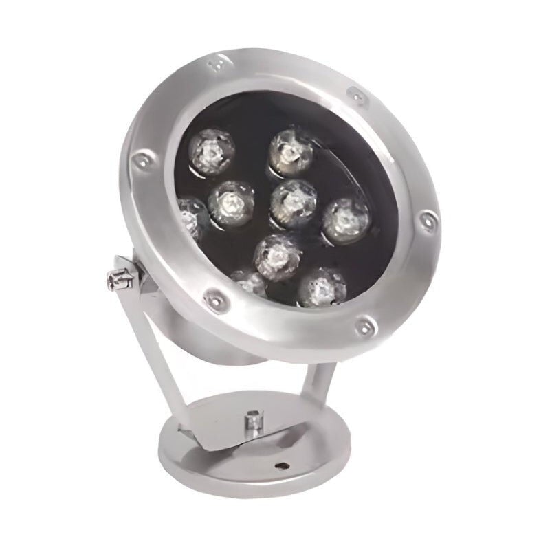 Spot Extérieur Orientable 12W IP68 DC24V - Blanc Neutre 4000K - 5500K Silamp