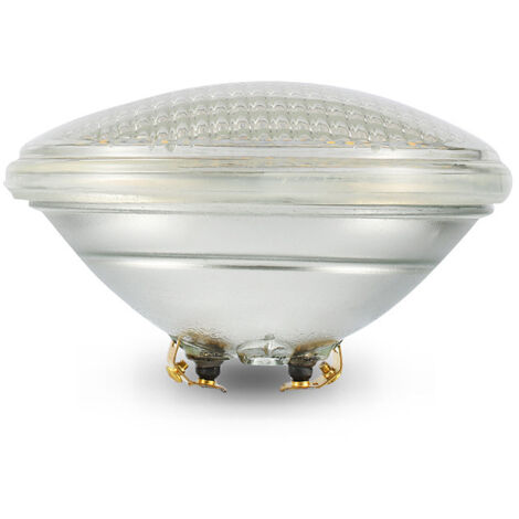 Lampe de piscine LED 12V IP68 étanche Ampoule submersible encastrée Éclairage sous-marin monochrome pour piscines creusées (Blanc chaud 3000K, 25W)