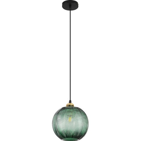 Lampe de plafond au design vintage - Suspension en forme de boule verte - Viola Vert