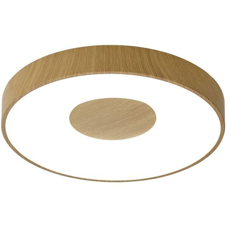 Plafonnier design, Lampe de plafond Coin led Bois en Plastique Mantra