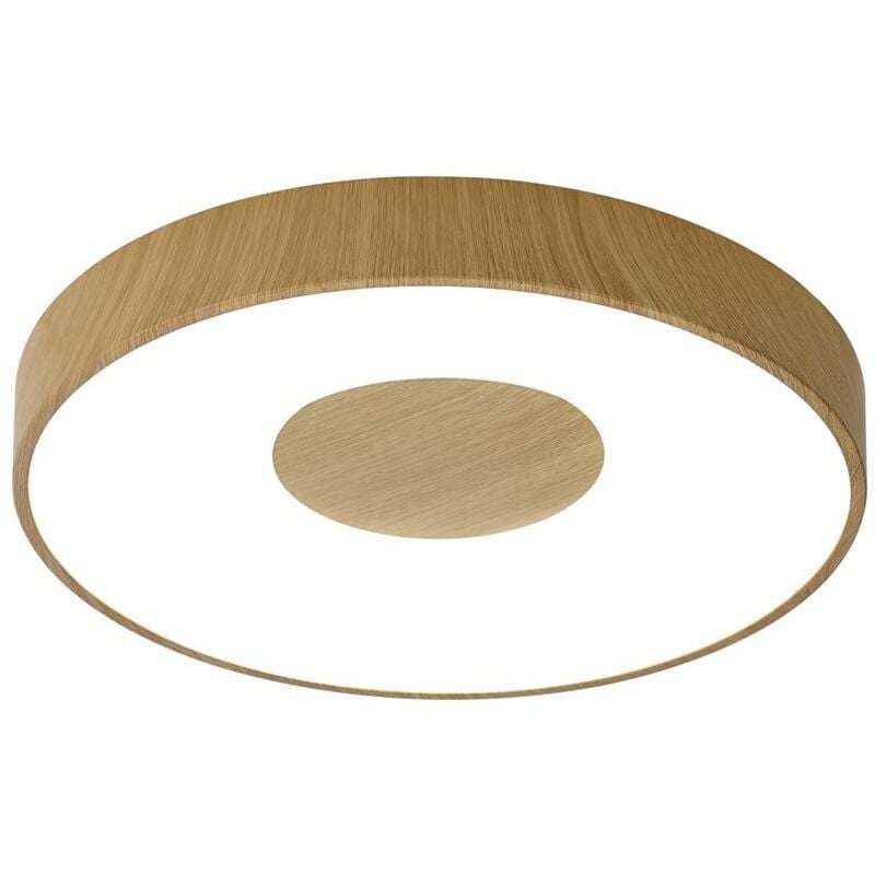 Plafonnier design, Lampe de plafond Coin led Bois en Plastique Mantra