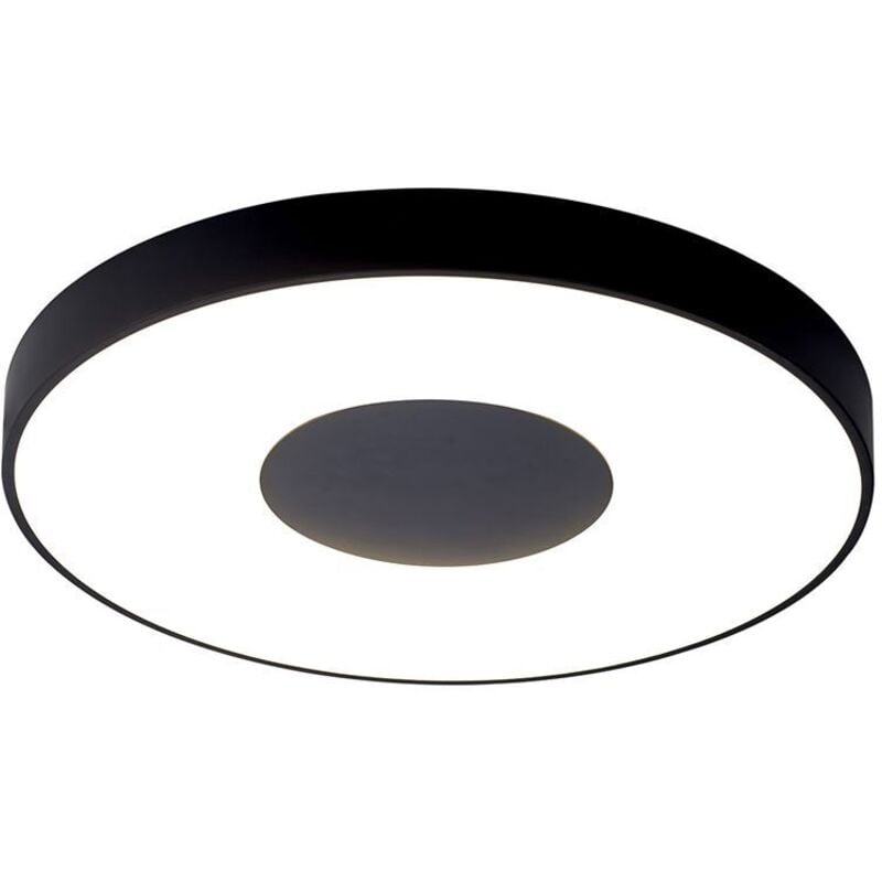 Plafonnier design, Lampe de plafond Coin led Noir en Plastique Mantra