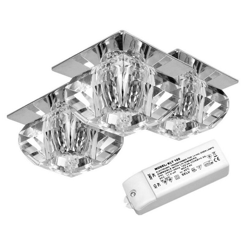 Spot d'Intérieur Cristaldream, Métal, Verre, Chrome, 60x60x35 cm