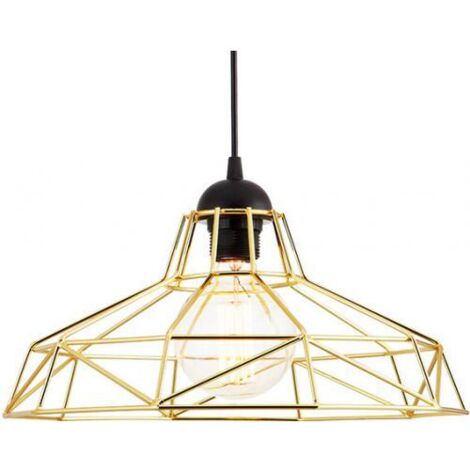 Lampe de plafond design industriel - Lampe suspendue rétro - Nova Doré