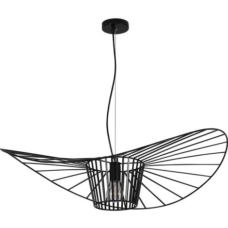 Lampe de Plafond - Lampe Suspendue Design Pamela - 80cm - Vertical Noir