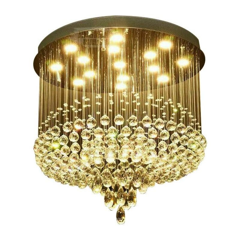 Etoile - Lampe de Plafond Lustre Cristal K9 Design Moderne, Applique Plafonnier luminaire éclairage pour Salon Chambre à Coucher Salle à Manger et