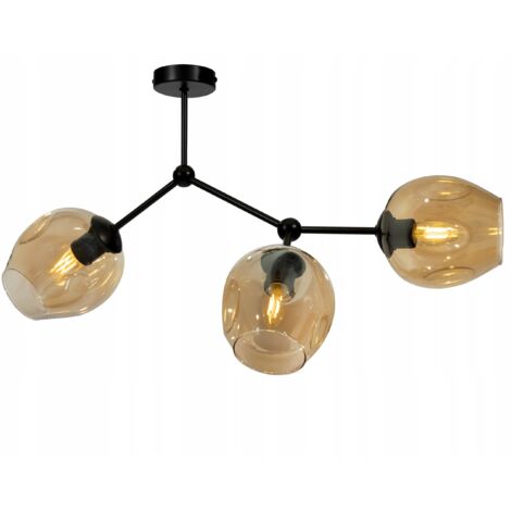 LAMPE DE PLAFOND MODERNE EN VERRE SUSPENDU AU-DESSUS DE LA TABLE
