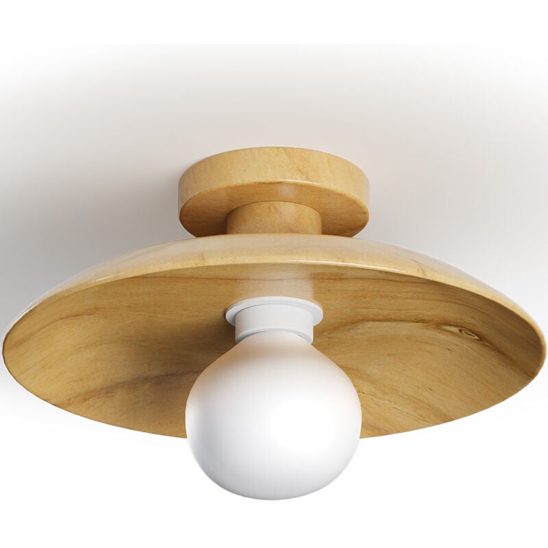 Privatefloor - Lampe de Plafond - Plafonnier en Bois - Richmon Naturel
