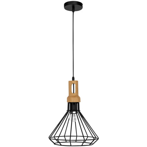 Lampe de plafond rétro - Lampe suspendue design - Vilma Noir