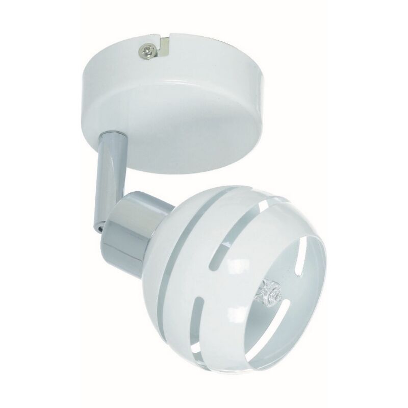 Spot d'Intérieur Selma, Métal, Blanc, 11x8x14,5 cm