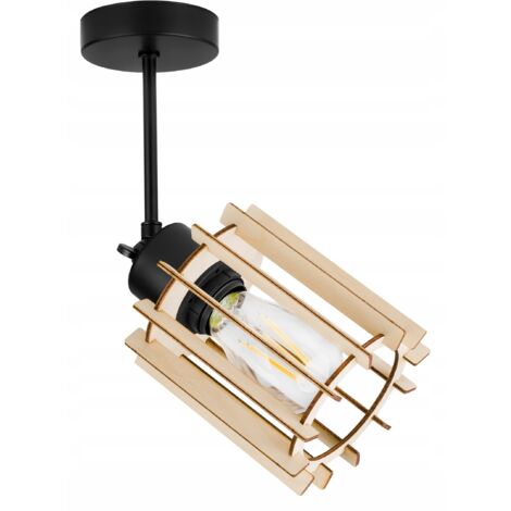 LAMPE DE PLAFOND SUSPENDU À LED EN BOIS MODERNE