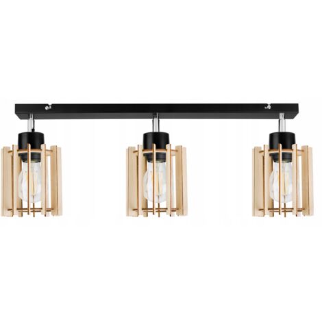 LAMPE DE PLAFOND SUSPENDU À LED EN BOIS MODERNE