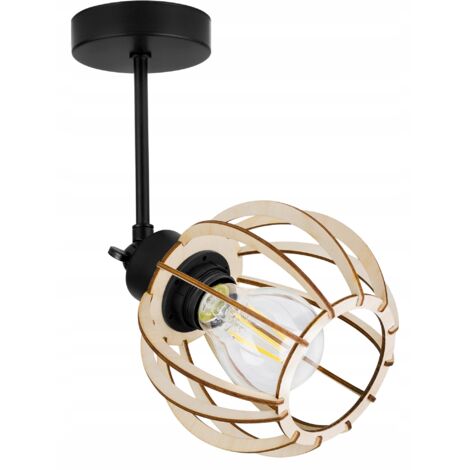 LAMPE DE PLAFOND SUSPENDU À LED EN BOIS MODERNE