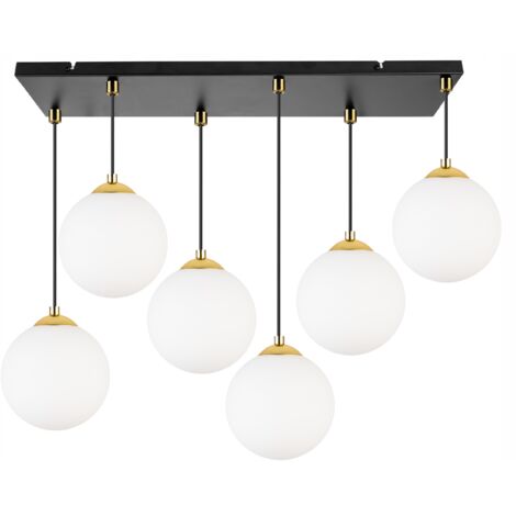 LAMPE DE PLAFOND SUSPENDU PLAFON BALL OR CHROME LED
