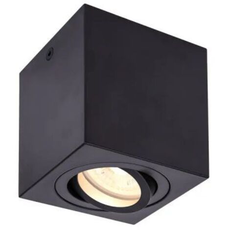 Lampe de plafond Triledo GU10 8,5 cm noir - 1002013
