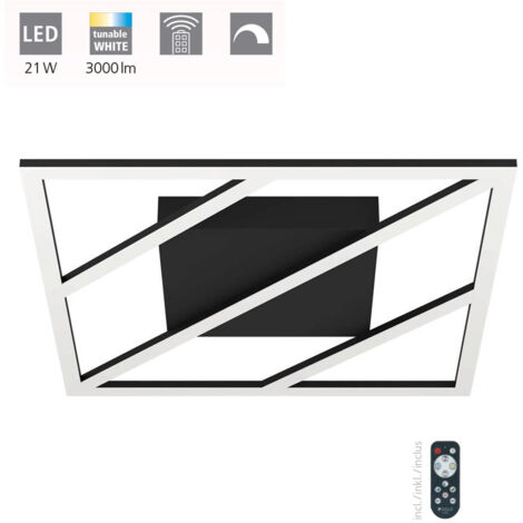 Lampe de plafond ulisano plastique blanc LED 21W 3000-6500K L: 42 cm B: 42 cm H: 5,5 cm Dimmable
