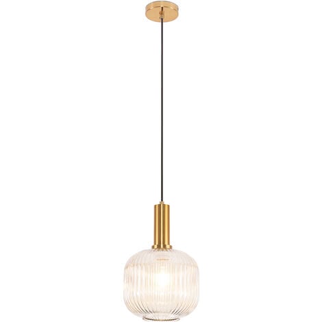 Lampe de plafond vintage - Suspension en cristal - Amelia Beige