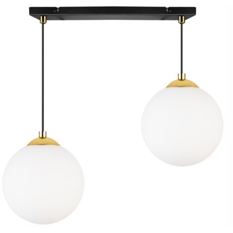 LAMPE DE PLAFONNIER SUSPENDU LAMPE DE PLAFOND BOULE DORÉE CHROME LED