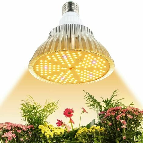 Lampe de plante 180 W, lampe de plante à spectre complet 150 LED, lampe de croissance de plantes E27 pour plantes d'intérieur, germination, légumes, fleurs, serre hydroponique, tente de plantes succul