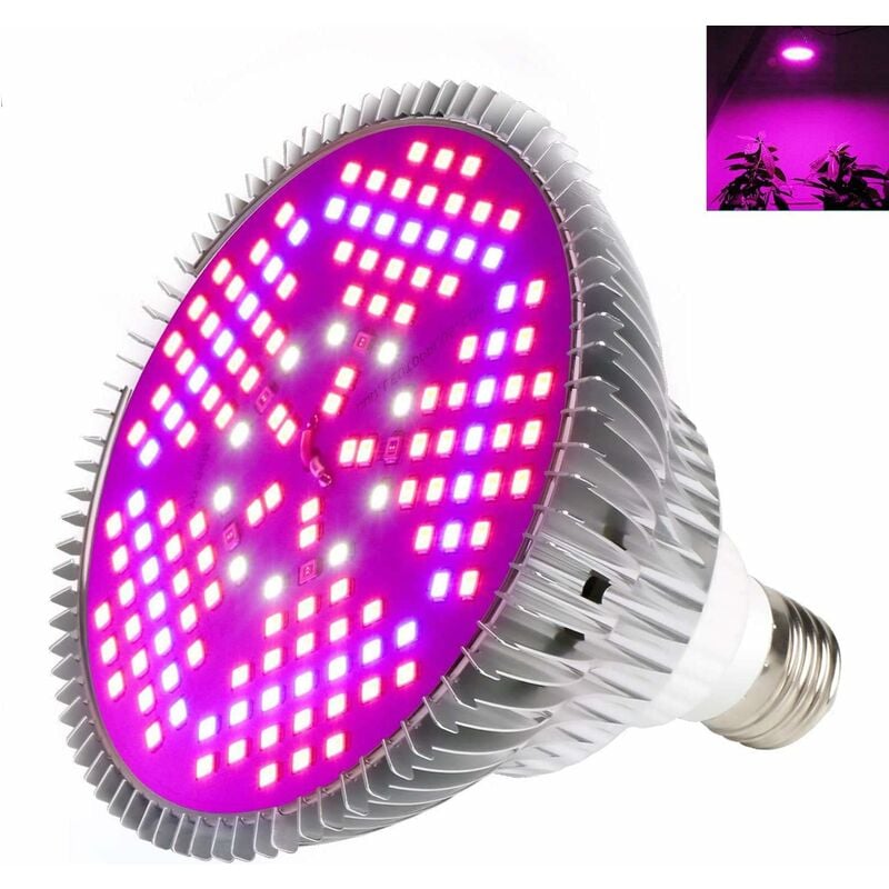 Groofoo - Lampe de Plante Lampe de Croissance Lampe E27 100W 150 LEDs led Grow Light de Croissance Plein Spectrum,des Fleurs et des Légumes
