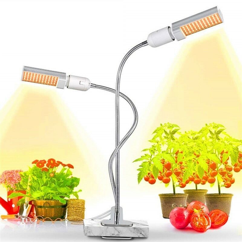 Lampe de Plante, Lampe de Croissance pour Plantes Lampes à LED Lampe de Croissance à Spectre Complet réglable sur 5 Niveaux avec minuterie