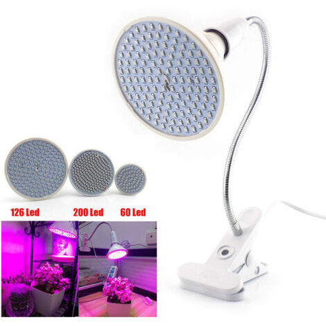 Lampe de Plante LED Clip Desktop Light Grow Light Rotatif Grow Light 360 ° 12W Rouge Bleu Blanc Chaud avec Jardinière pour Planter Clip Clamp Lighting Planted Growing Light Bulbs