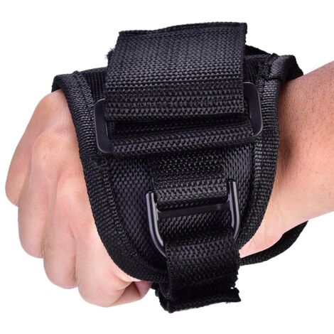 Lampe de plongée portable robuste, support de lampe torche noir pour gants d'équipement sous-marin