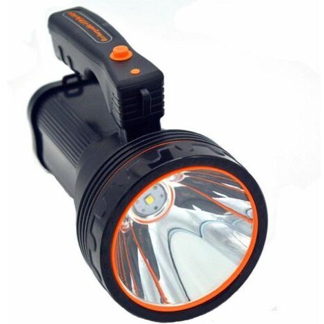 Lampe de Poche à Del Rechargeable de 7000 lumens Super Brillante avec Bords tranchants pour éviter Les bêtes Unisex-Youth, Black, 1