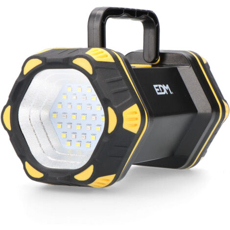 Lampe de poche à main LED, spot LED 5W, LED latérale 3W, LED SMD 3W  EDM 36144