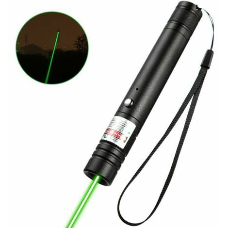 YNKKVRE Lampe De Poche À Pointeur Laser Vert Avec Chargement Usb Convient Pour La Randonnée Nocturne En Plein Air Chasse Pôle Noir Lumière Verte Stylo Nu À Point Unique