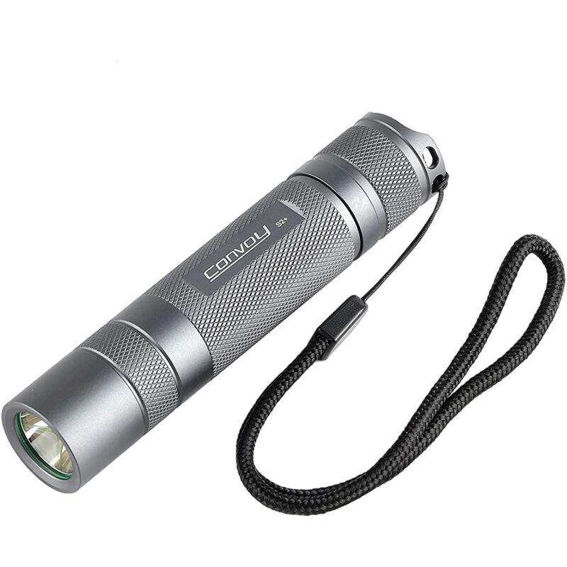 Lampe de poche Convoy S2+, lampe de poche LED 18650 avec protection contre la température (SST40 5000K 4 modes)