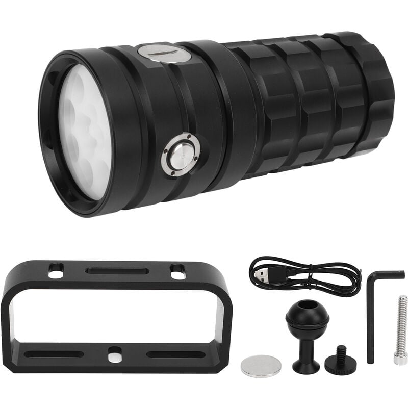 Eosnow - Lampe de poche de plongée lampe de poche Super lumineuse 18000LM en alliage d'aluminium IPX8 torche de plongée sous-marine étanche